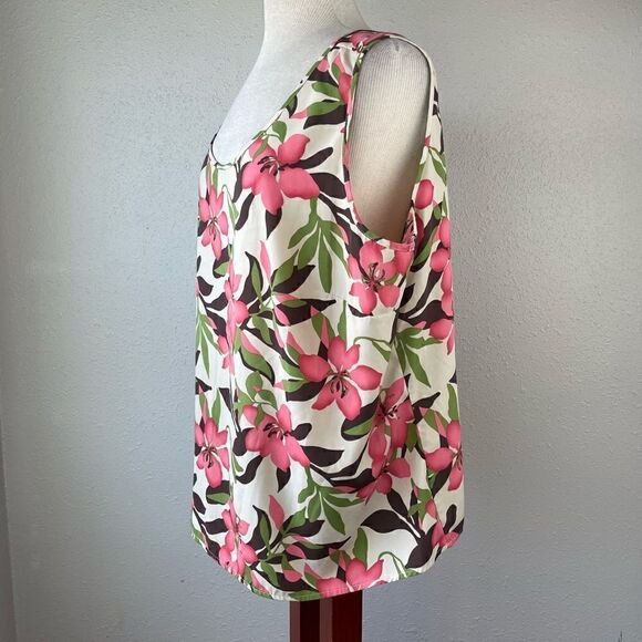 Covington Two Piece Matching Button Down Shirt & Matching Tank Top Size 20-22 - Picture 9 of 11